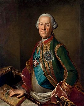 Г. Бухгольц. Портрет графа Б. К. Миниха. Около 1764–1765 Холст, масло. 105 × 83 см Эрмитаж, Санкт-Петербург