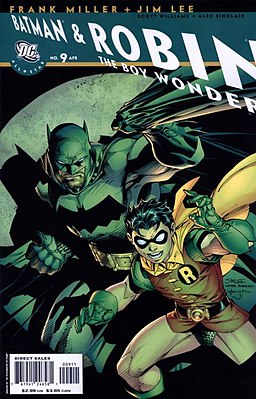 Первый вариант обложки All Star Batman & Robin, the Boy Wonder #9