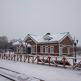 Новый железнодорожный вокзал в Калязине. Декабрь 2023 г.