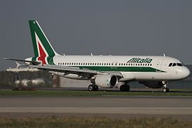 Airbus A320-200 Alitalia в Шереметьеве