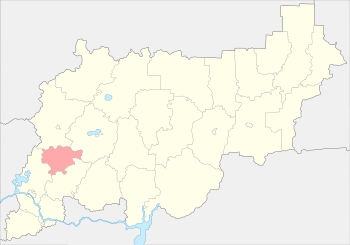 Сусанинский район на карте