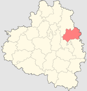 Новомосковский район город Новомосковск на карте