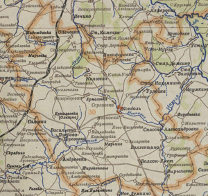 Кондольский район на карте