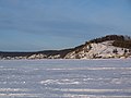 Вид зимой с озера Тургояк на Крутики