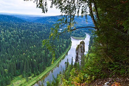 Столбы. Предгорья Уральского хребта в Чусовском районе