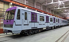 Первый электропоезд 81-760А/761А/763А «Ока» в первоначальной окраске