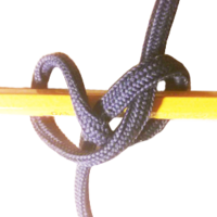 Битенговый узел[6], spar hitch[1], Constrictor on a pole. Перекрёстный У., не изнашивается и может быть завязан на середине троса[1]. [abok 10]