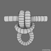 Русский булинь[22], Algonquin Bowline[63]. Простая петля , симметричная, компактная[1]. [abok 132]