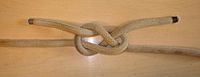 Single carrick bend[en], Single carrick bend.