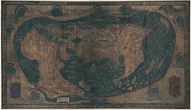Карта мира Генриха Мартелла Германа, хранящаяся в Йельском университете