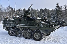 БТР M1126 ICV c пулемётом M2 Browning