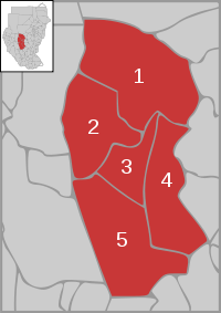 Административное деление провинции в 2005 году