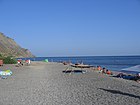 Пляж Морского с черным вулканическим песком (мыс Ай-Фока)
