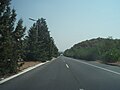 Автострада 1 около греко-македонской границы в Эвзони