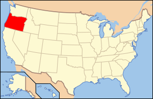 Округ Карри, штат Орегон на карте