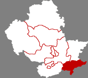 Куаньчэн-Маньчжурский автономный уезд на карте