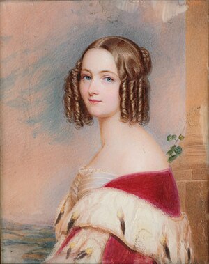 Портрет Марии Амелии кисти Эмануэля Томаса Петера, около 1842 год.