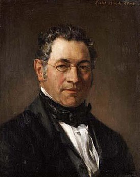 Зигфрид Ден на портрете Адольфа фон Менцеля