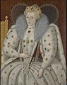 Маркус Герартс-младший «Портрет королевы Елизаветы I (1558-1603)» в открытом рафе и ребато