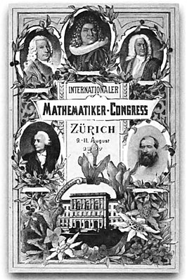 Афиша Первого Международного конгресса математиков (1897 год)
