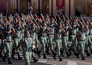 Испанские легионеры 12 октября 2021 года.