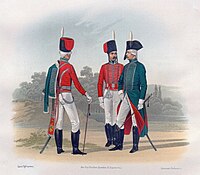 Обер-офицер и рядовой-обер-офицер в венгерке(1796-1799)