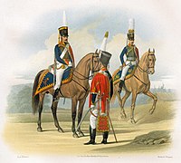 Обер-офицер, унтер-офицер и рядовой в парадной форме(1803-1809)