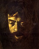Давид с головой Голиафа. Деталь. 1605—1606. Галерея Боргезе, Рим