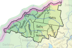 Скуодасское районное самоуправление на карте