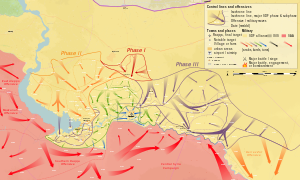 Карта наступления Сирийских демократических сил