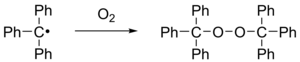 Рисунок 2. Окисление трифенилметила