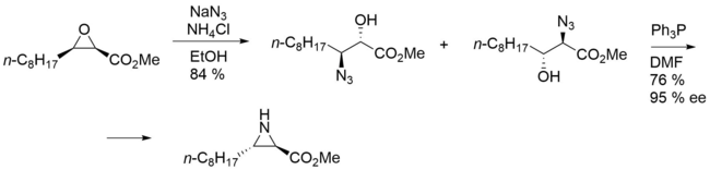 Aziridine-2-carboxylic acid synthesis