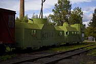 Макет бронепоезда в Рославле