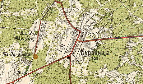 План деревни Куровицы. 1913 год
