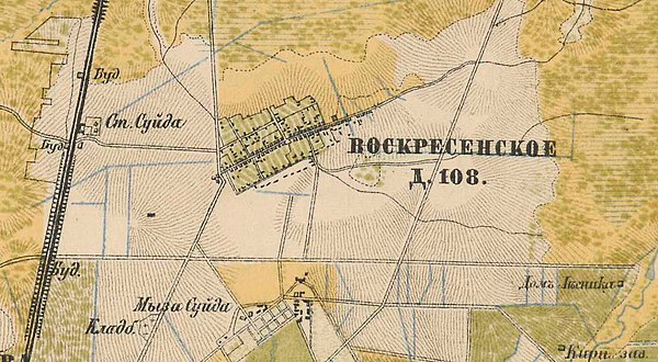 План села Воскресенское. 1885 год