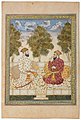 Султан Али Адил-шах II и могольский вельможа. 1660-70, Аукцион Кристис.