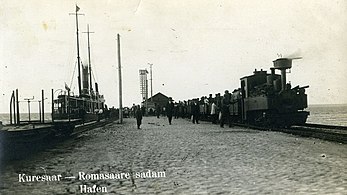 Поезд в порту Роомассааре, 1920-1940 годы
