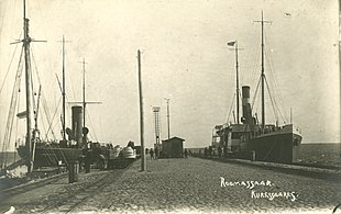 Корабли у причала порта Роомассааре, 1920-1940 годы