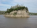 Остров Тауэр Рок (Tower Rock) на Миссури, сложенный коренными породами