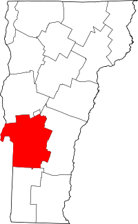 Округ Ратленд, штат Вермонт на карте