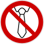 Запрещена работа людям в галстуках