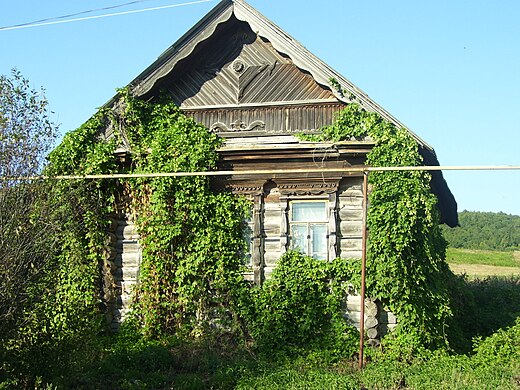 Старые дома в селе Чиндяново